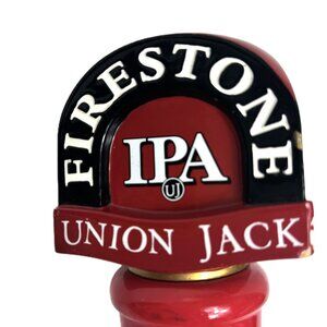 Firestone Union Jack IPA Beer Tap Handle 12” Triple Sided